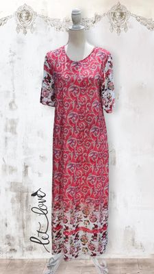Ankle Length Dress with Sleeves