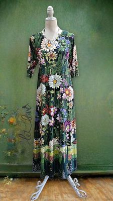 Ankle Length Dress with Sleeves