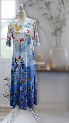 Ankle Length Dress with Sleeves