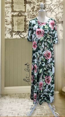 Ankle Length Dress with Sleeves