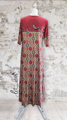 Ankle Length Dress with Sleeves