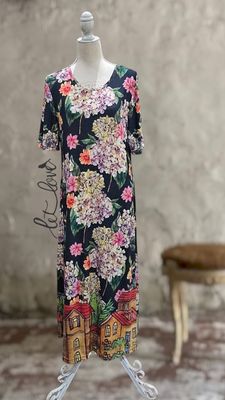 Ankle Length Dress with Sleeves