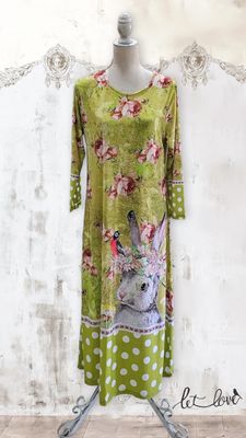 Ankle Length Dress with Sleeves