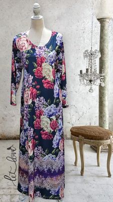 Ankle Length Dress with Sleeves