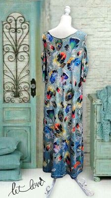 Ankle Length Dress with Sleeves