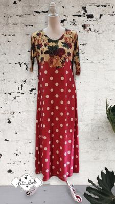 Ankle Length Dress with Sleeves