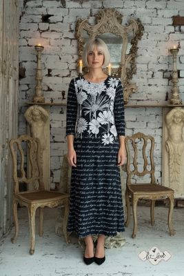 Ankle Length Dress with Sleeves