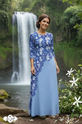 Ankle Length Dress with Sleeves