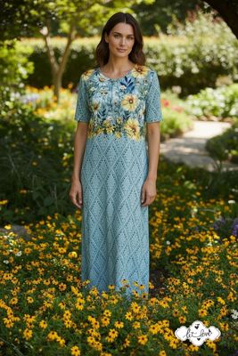 Ankle Length Dress with Sleeves