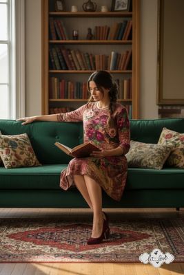 Dress Below the Knee, with Sleeves