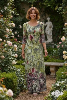 Ankle Length Dress with Sleeves