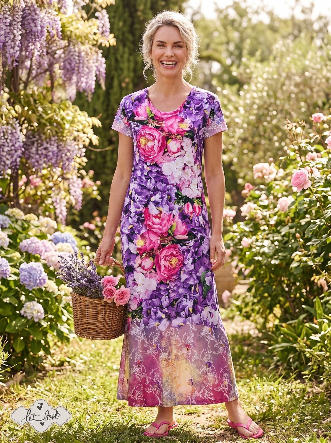 Ankle Length Dress with Sleeves