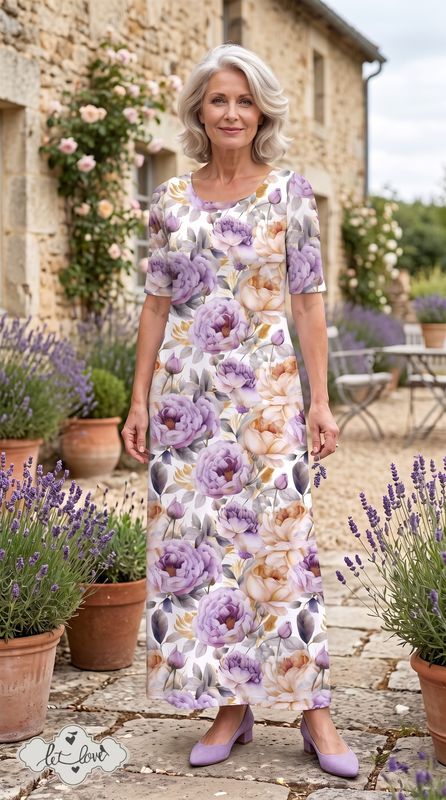 Ankle Length Dress with Sleeves