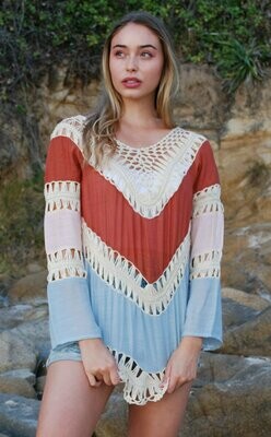 Crochet Beach Blouse.
Free postage within Australia