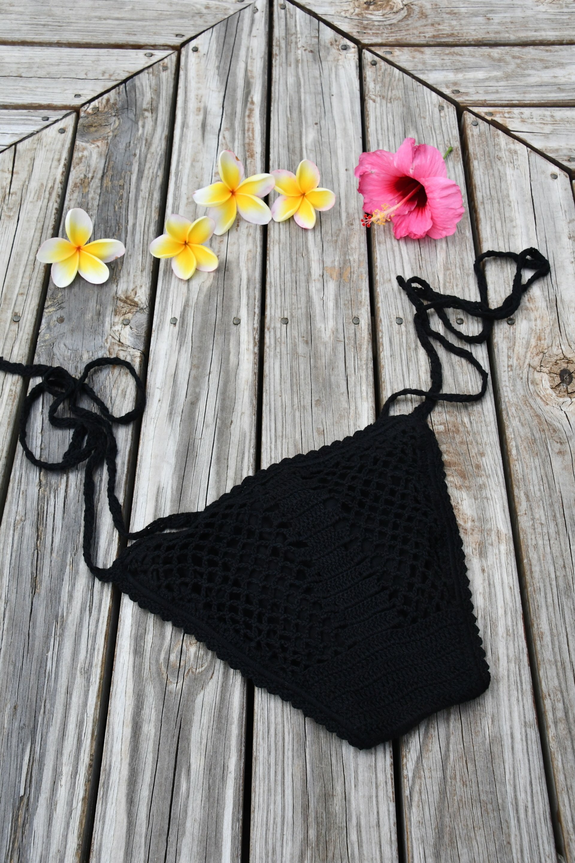Black Crochet Bikini Top & Bottom 100% cotton.
Free postage within Australia
