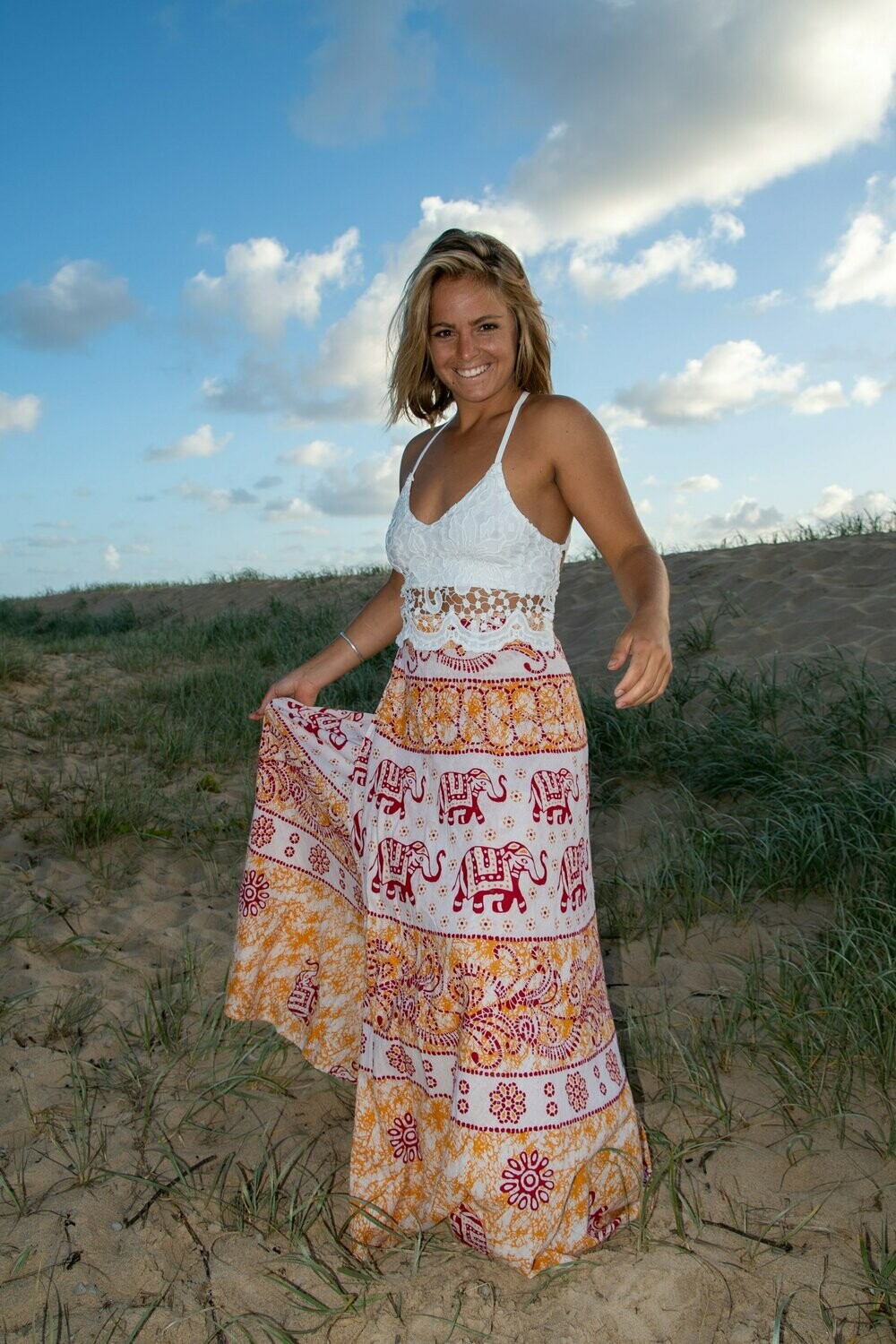 Long wrap skirt australia top