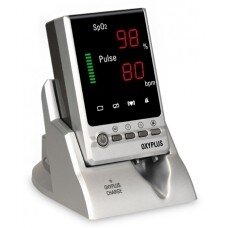 מד סיטורציה דגם OXYPLUS מד סיטורציה שולחני המיועד לניטור רציף, לא פולשני של רוויון החמצן של המוגלובין העורקים (SpO2), ודופק (נמדד על ידי חיישן SpO2).