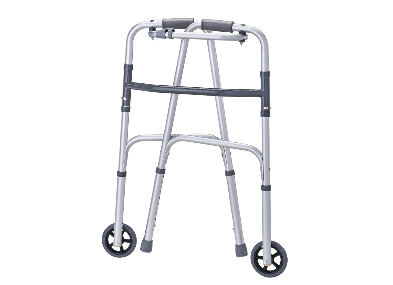 הליכון טלסקופי מתקפל עם שני גלגלים