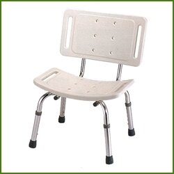 כסא טלסקופי לאמבט עם או בלי גב