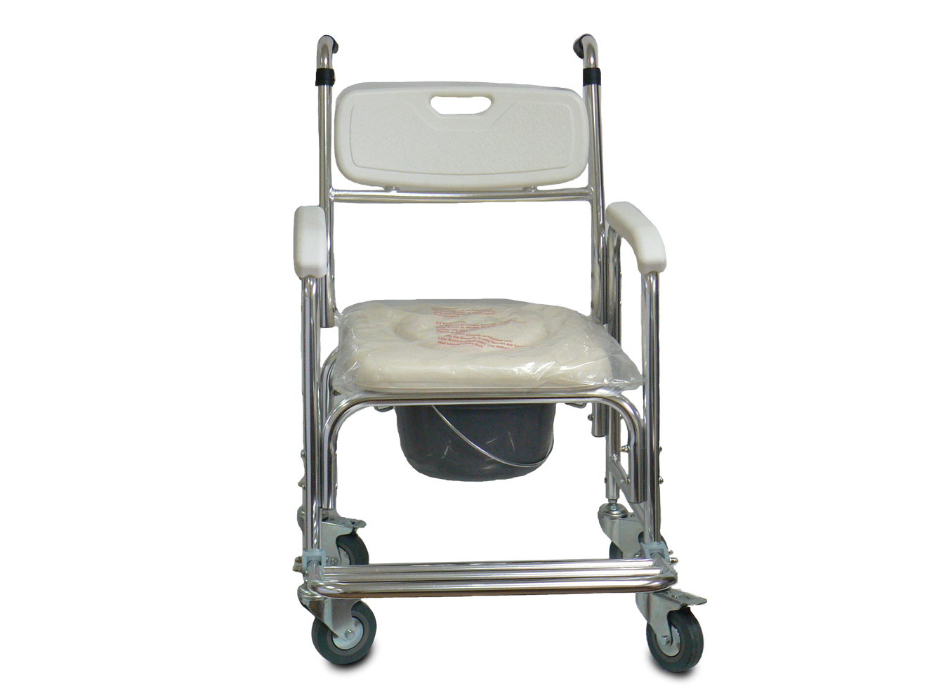 כסא שירותים מאלומיניום עם רגלית