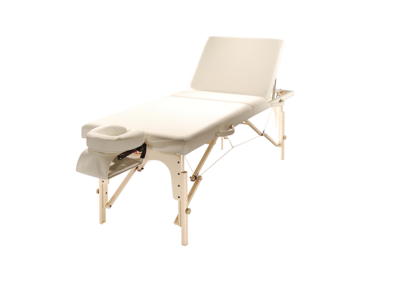 מיטת טיפולים מקצועית מעץ עם גב מתרומם Embrace