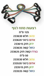 רצועות מתח לגוף