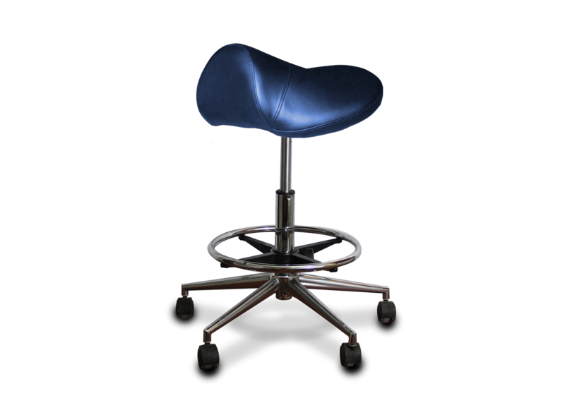 כסא אוכף מפואר למטפל עם חישוק לרגליים MS-04