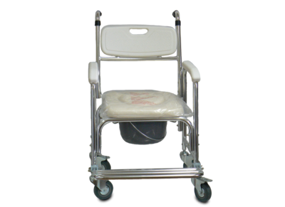 כסא שירותים מאלומיניום עם רגלית