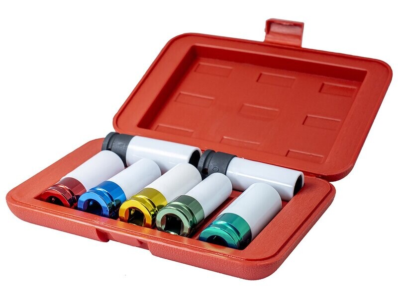 7pc 1/2" Drive Alloy Wheel  Impact Socket Sets