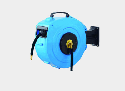 Air Hose Reel with 15mtr of 10mm ID hose and 1/4" m end fitting