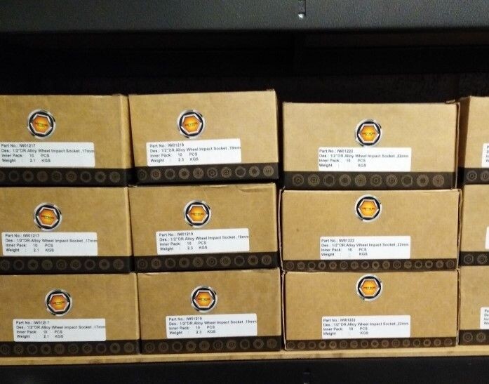 1/2" Deep Drive Impact Socket Distributor pack.  (20 x 17mm, 10 x19mm, & 10 x 21mm) From £2.99 net per socket FREE COURIER DELIVERY