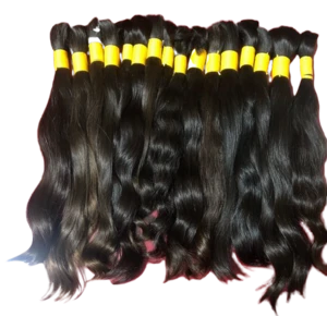 INDIAN TEMPLE REMY BRAIDING RAW WAVE  HAIR