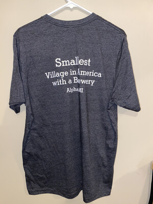 T Shirt:U/C Small Logo/Slogan on Back