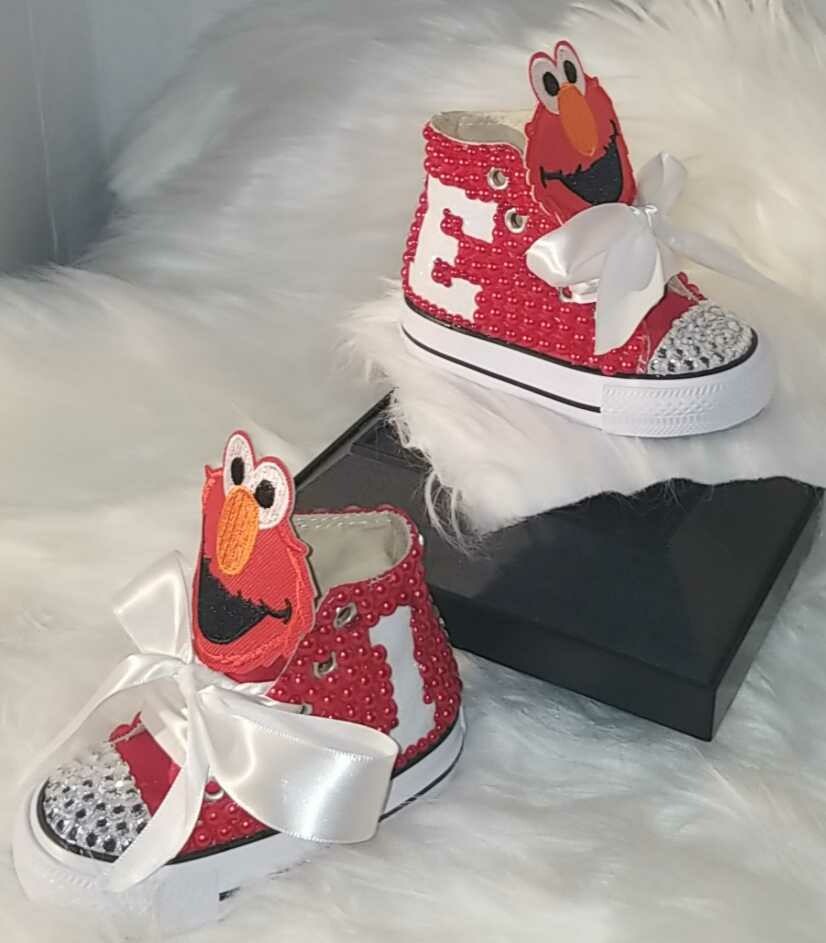 Toddler Elmo custom converse