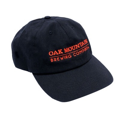 Cotton Twill Hat Black with Red Lettering