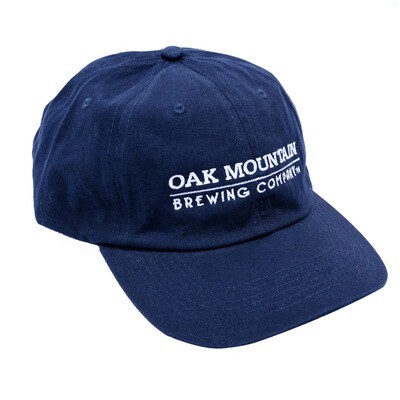 Cotton Twill Cap  Navy Blue with white lettering