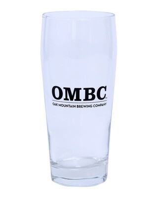 Libbey 16oz Becher beer glass with OMBC logo