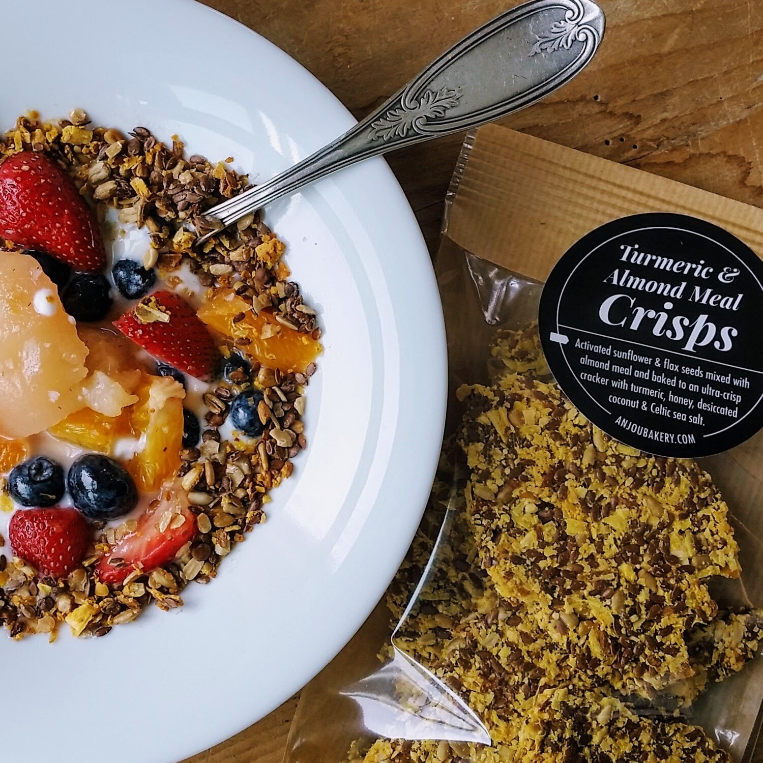 Turmeric &amp; Almond Meal Crisps