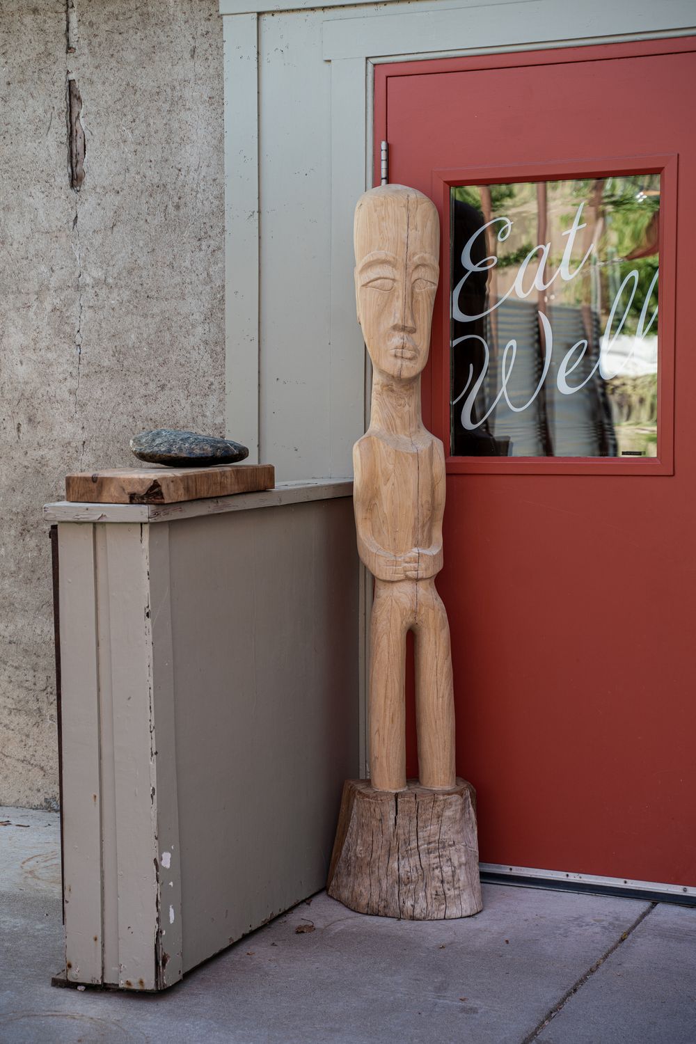&quot;Cedar man&quot; Hand carved wood sculpture