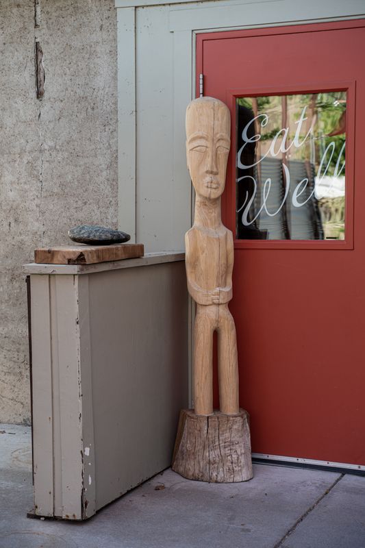 &quot;Cedar man&quot; Hand carved wood sculpture
