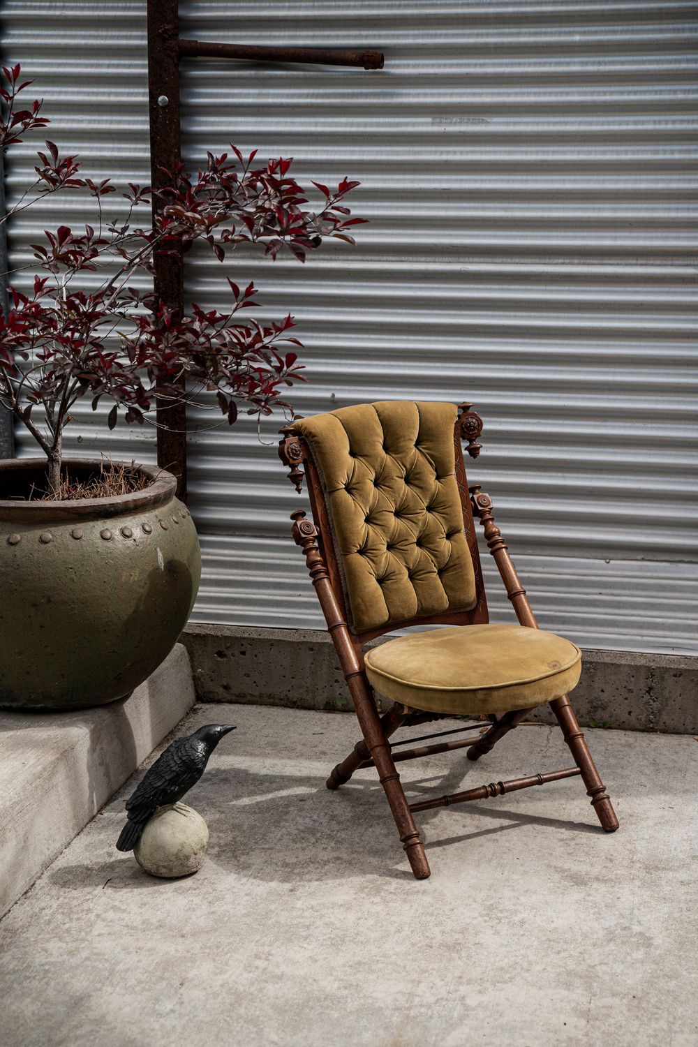 Antique Victorian folding chair
