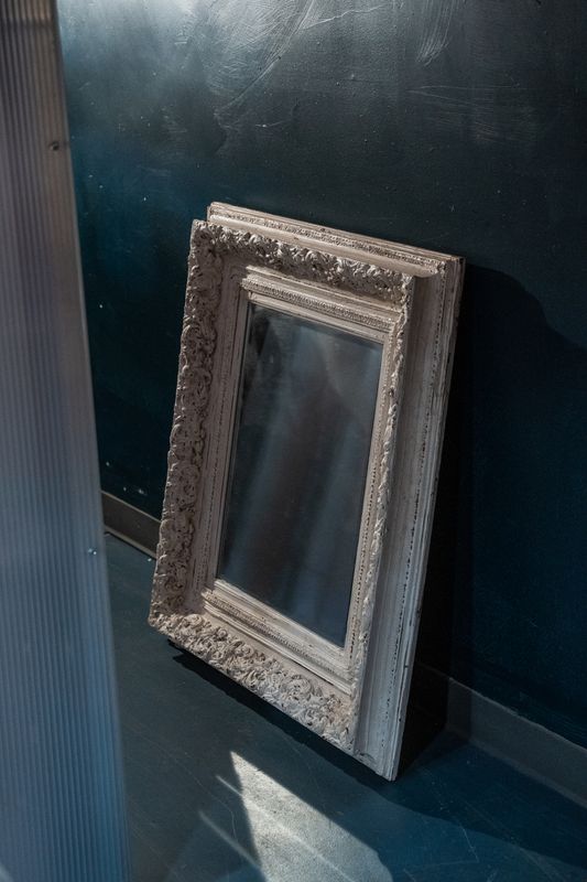 Shabby Chic Mirror-Painted Wood