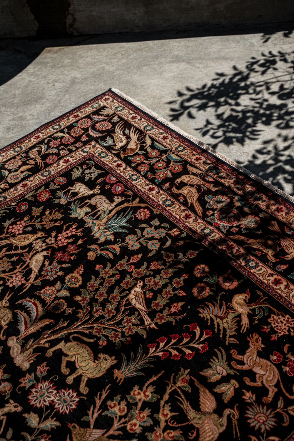 King of the jungle, Handmade Persian &quot;Tebriz&quot; rug