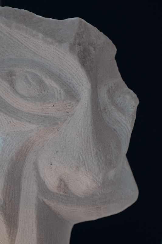 Double-sided Sculpture - &quot;Masking in Marble&quot;
