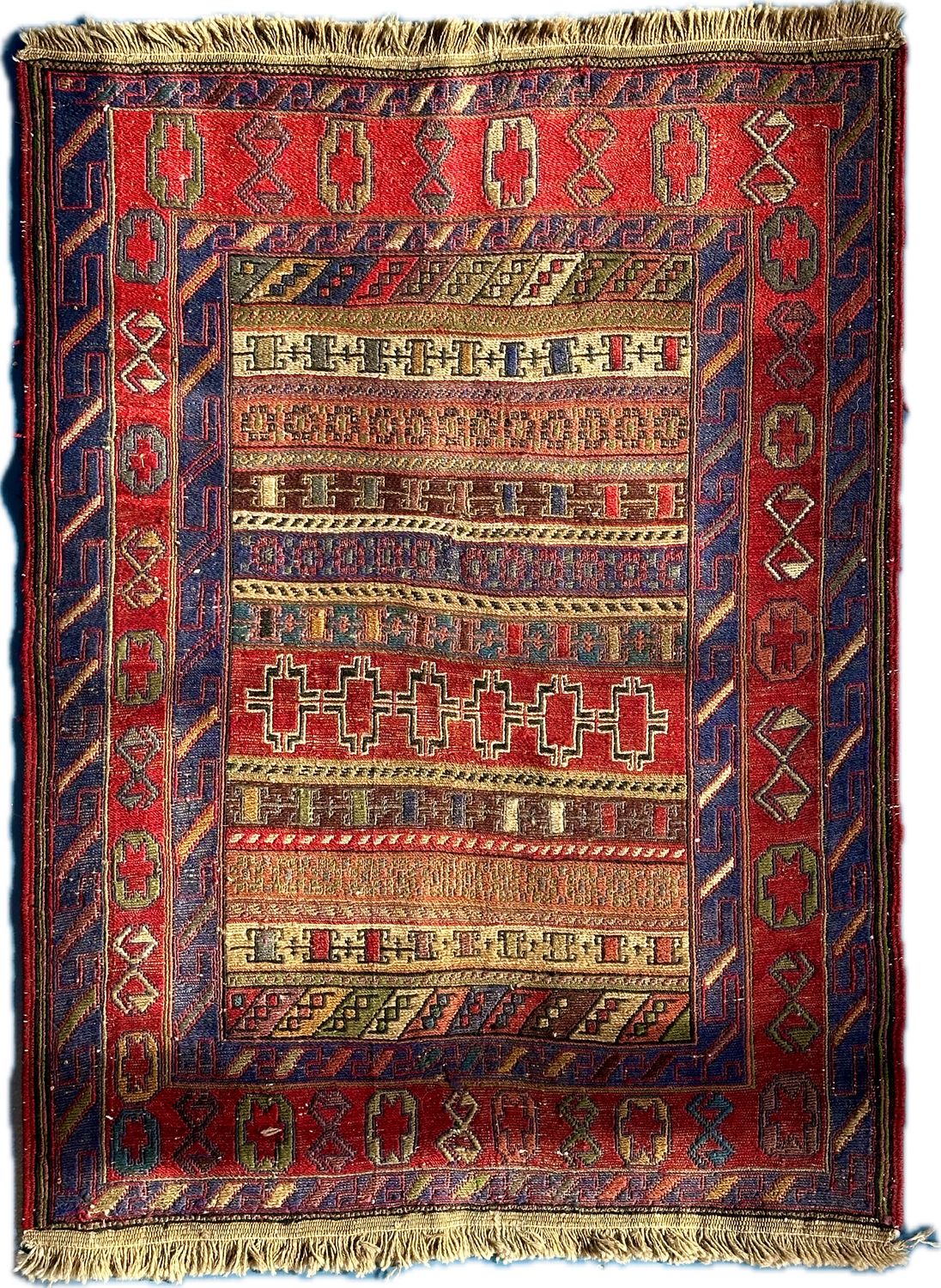 Small Persian &quot;Rah-Rah&quot; Sumak rug 30x40&quot;