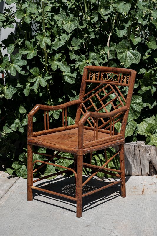 Vintage Bamboo Arm Chair