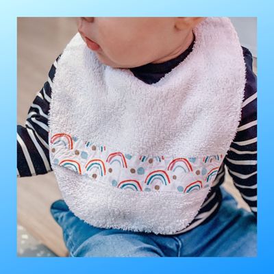 Patron Pochette Bavoir bébé -  Livraison gratuite