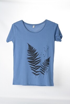 T-Shirt Farn (female) jeansblau