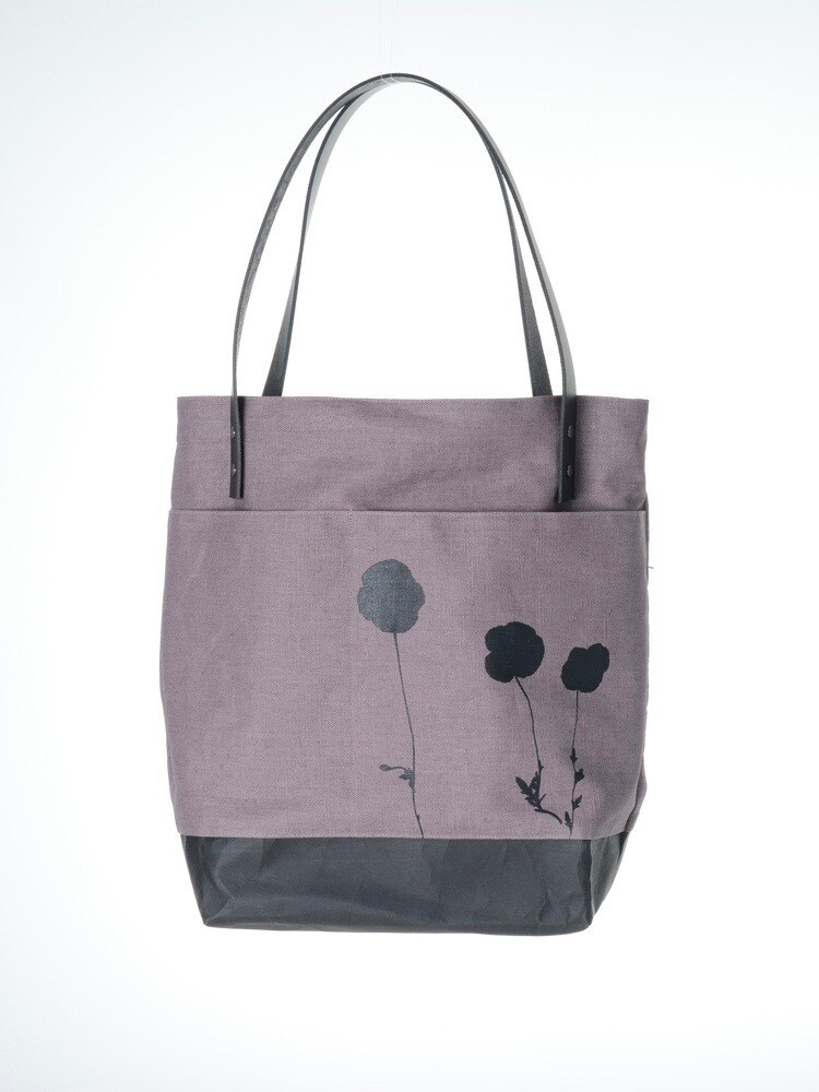 Schultertasche Mohn taupe