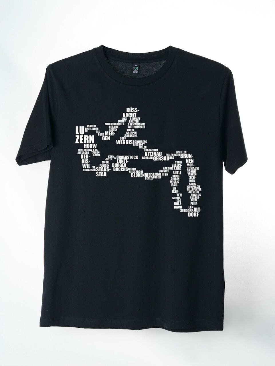 T-Shirt Vierwaldstättersee (unisex) schwarz